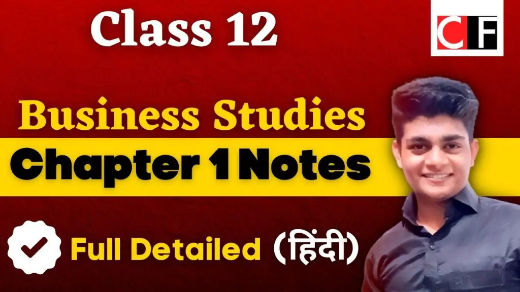 class 12 business studies chapter 1 notes in hindi