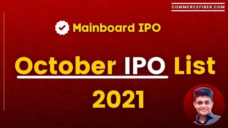 October IPO List 2021 [Opening Date, Closing Date, Market Lot]