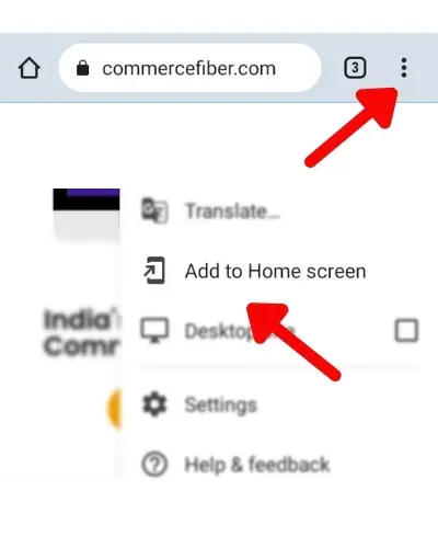 Commerce Fiber App Install