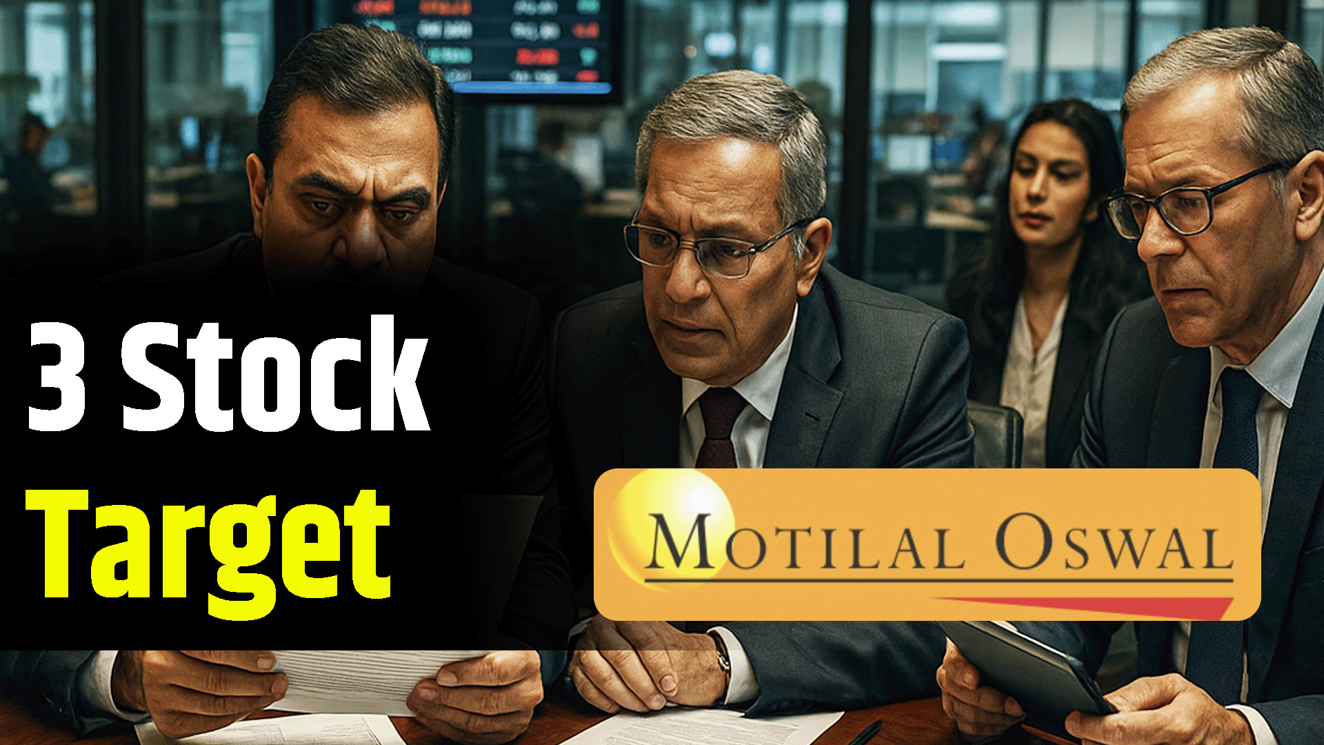 Investors were stunned to see Motilal Oswal's 3 stock targets